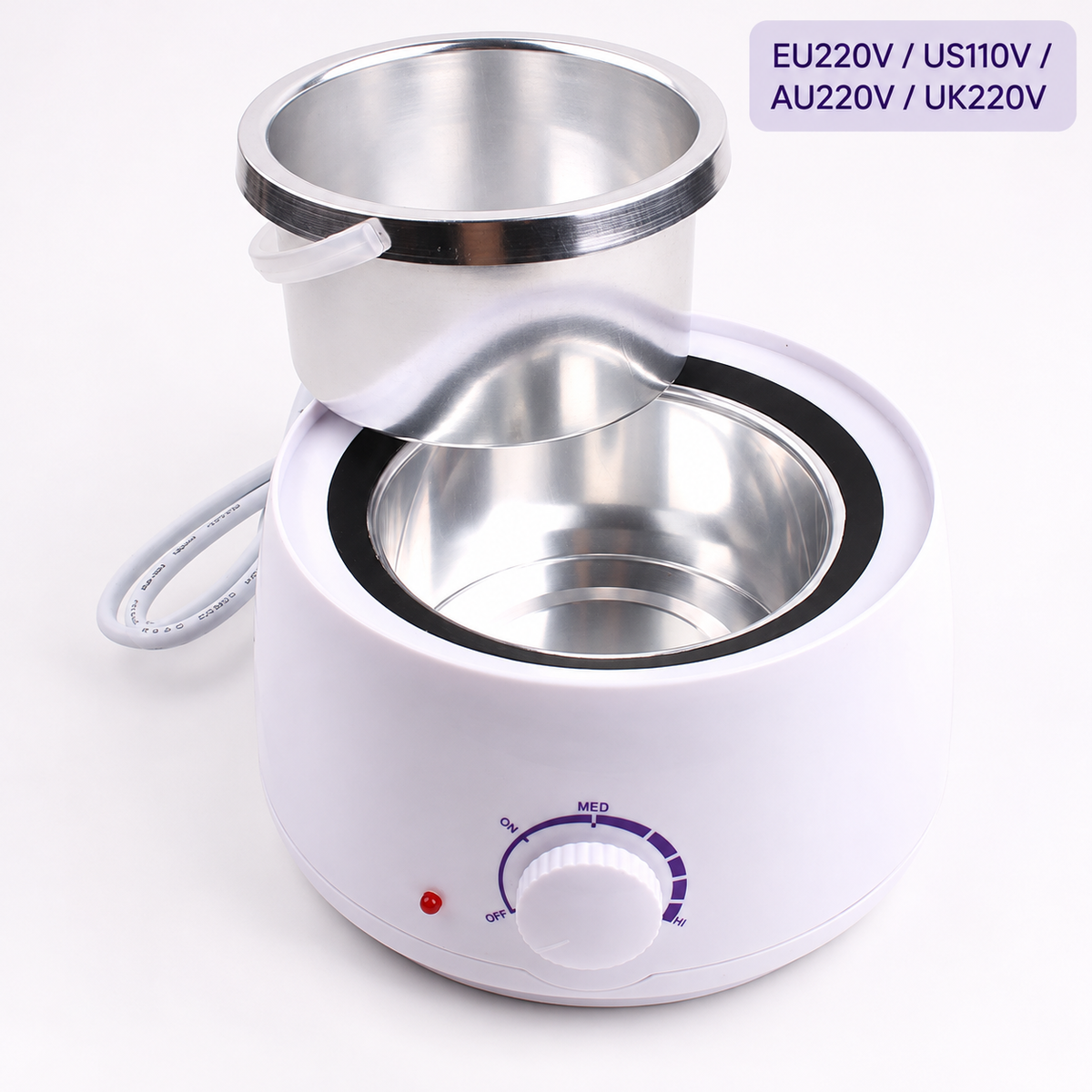 Electric Wax Warmer, 500 ml Removable Pot and Control Dial