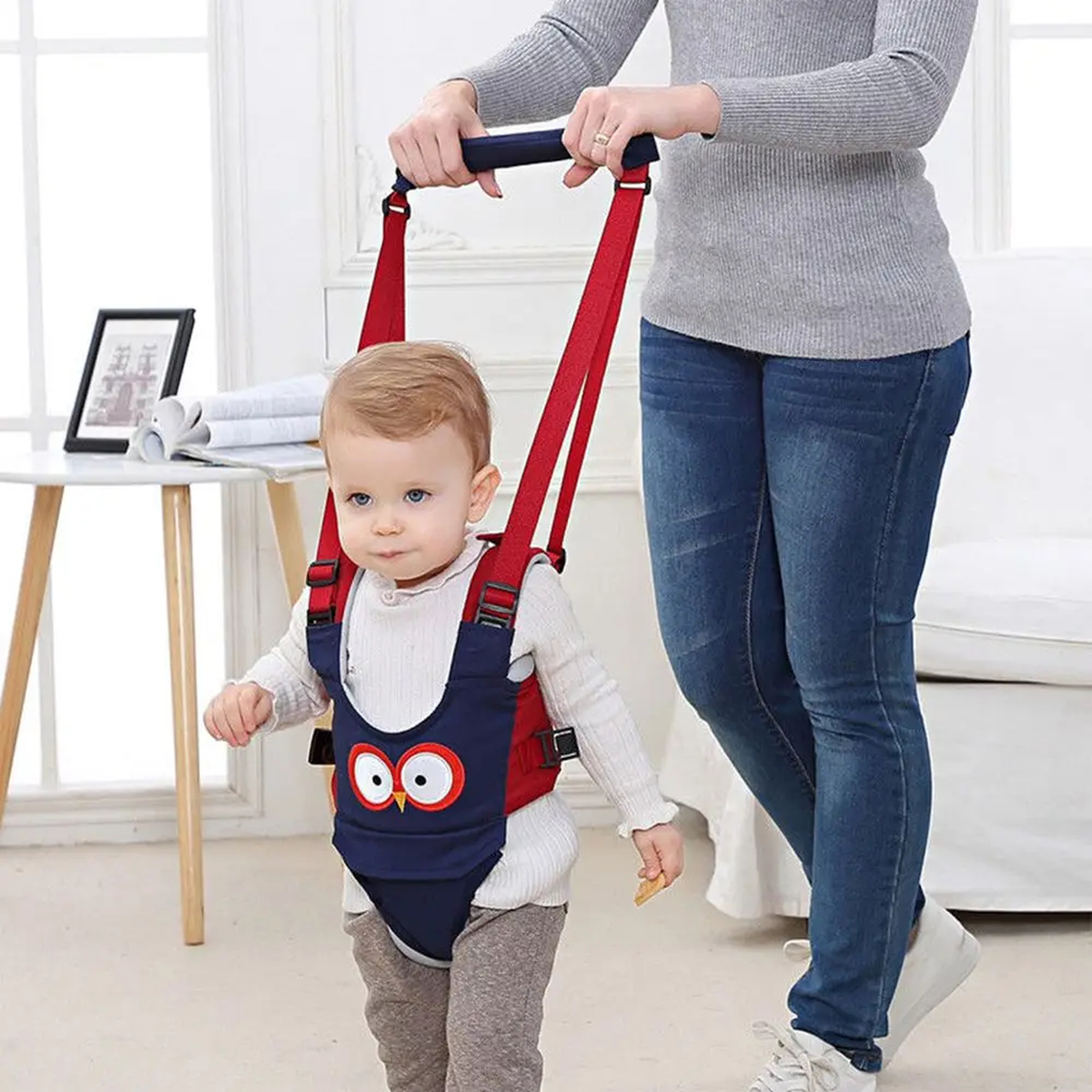 Padded Baby Walking Support Harness with Handheld Straps
