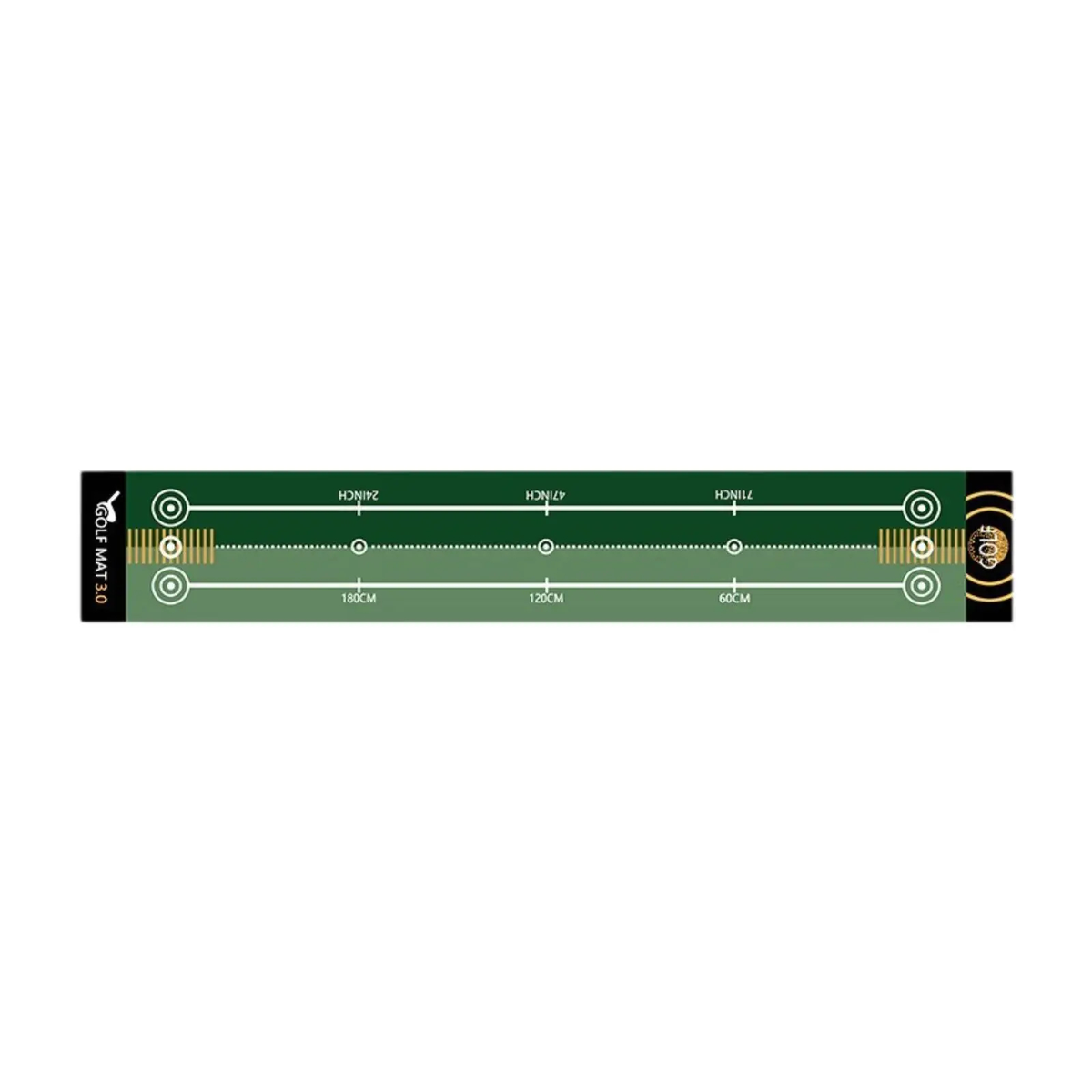 Indoor Golf Putting Practice Mat, 50 × 300 cm Target Lane