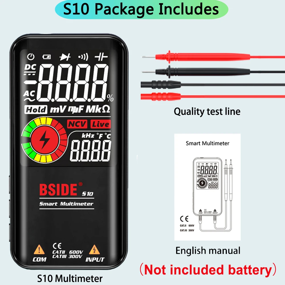 Smart Digital Multimeter with 3.5" Color Display & NCV