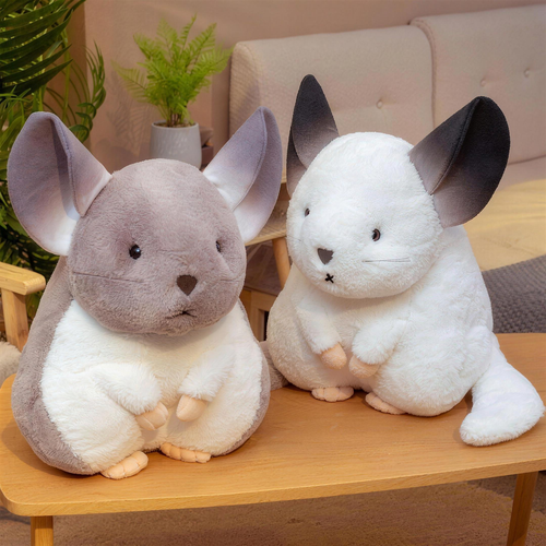 Chubby Chinchilla Plush Toy - Soft Stuffed Animal 3 Sizes