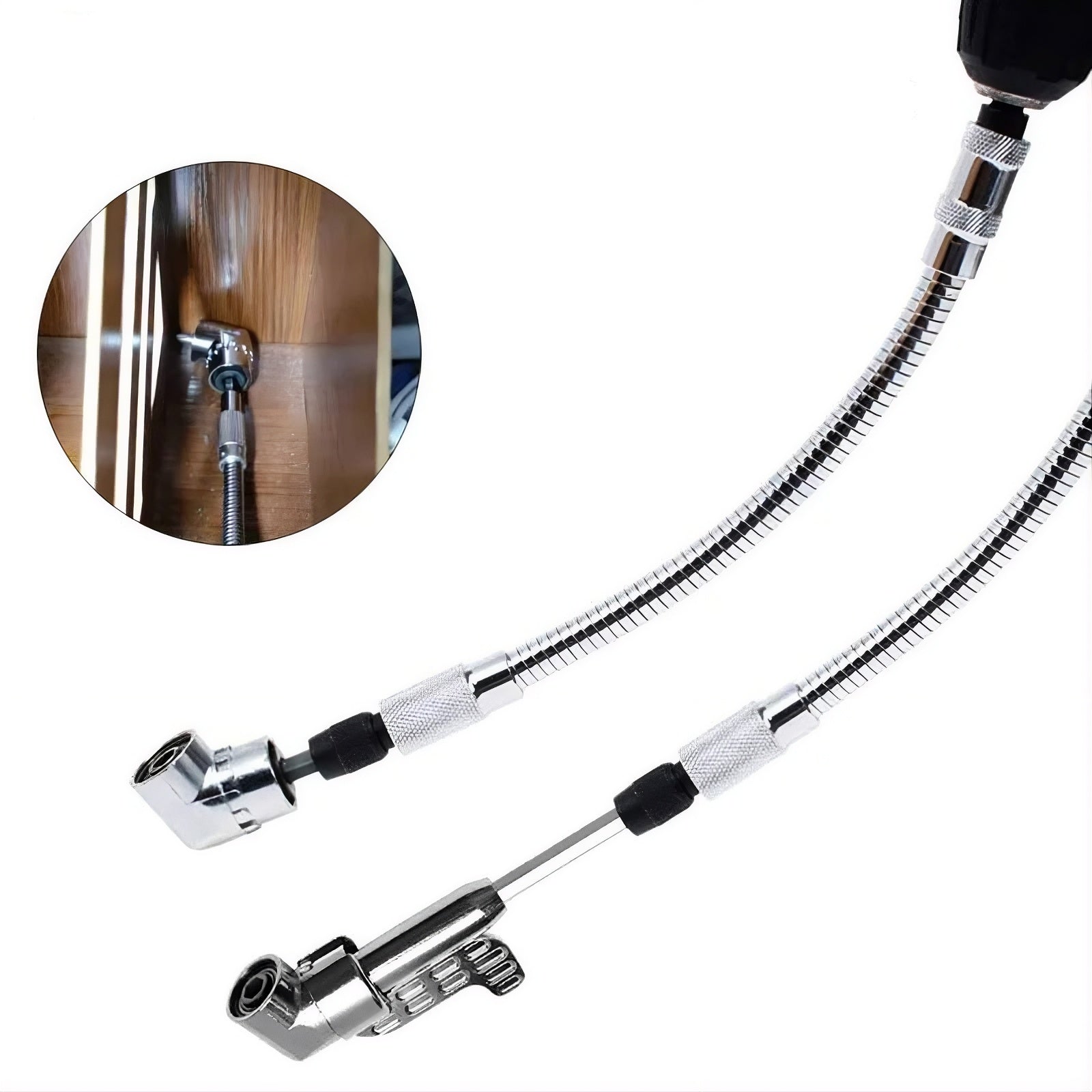 105° Right Angle Drill Adapter with Flexible Shaft