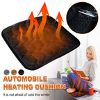 Winter Plush Car Seat Cushion - Heated Warmer Pad | Universal Fit with Anti-Slip Backing