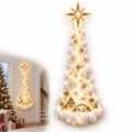 Cascading Christmas Wall Light with Festive Scene Designs