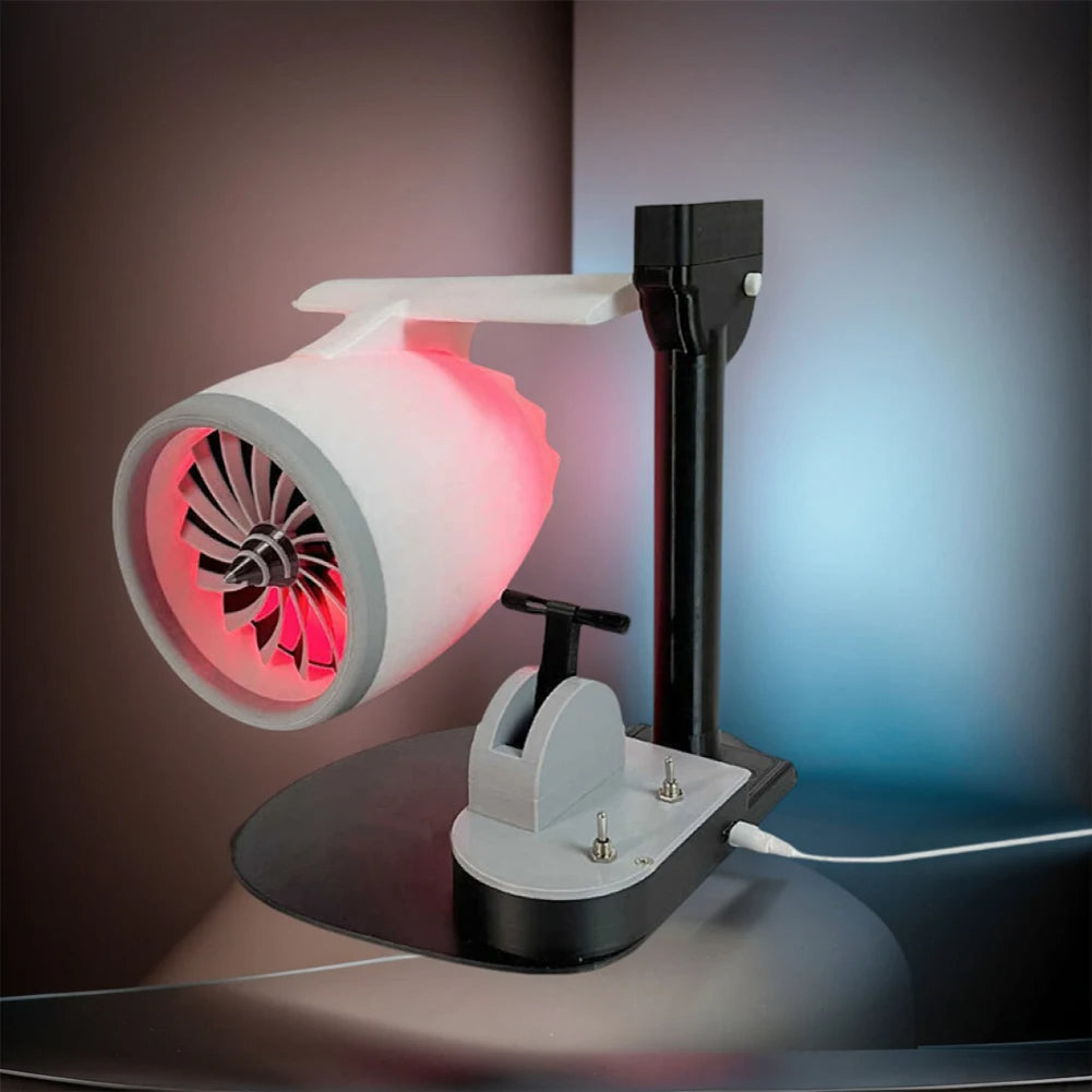 2-in-1 Mini Humidifier & Cooling Fan (Innovative Turbine Jet Engine Design)