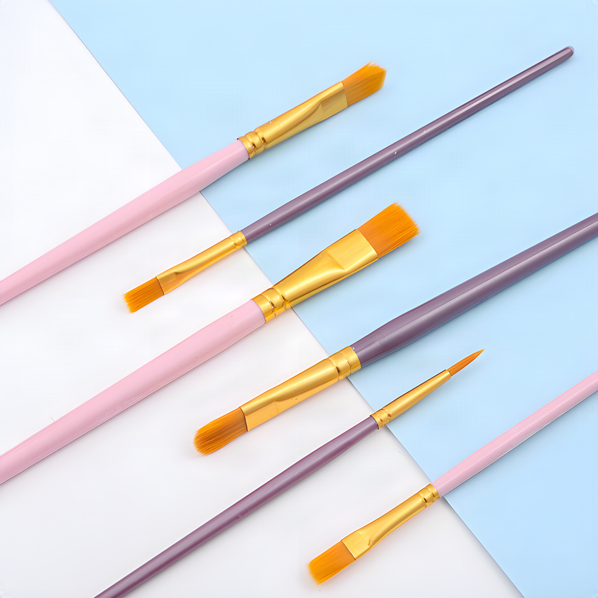 Artist Paintbrush Set, 10 Assorted Tips for Painting & Crafts
