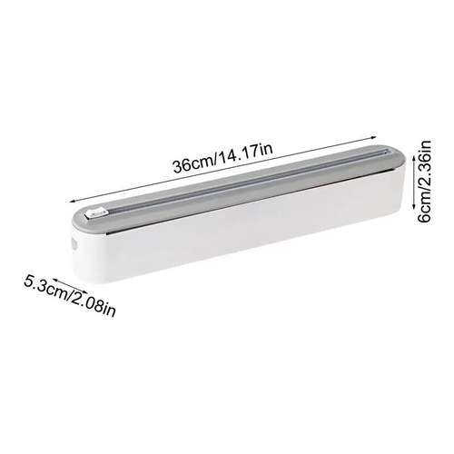 Magnetic Plastic Wrap & Foil Dispenser with Slide Cutter