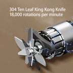 Hochleistungs-Tragbarer Standmixer mit 10 Klingen (Schnelle und perfekte Smoothies überall)