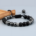 Adjustable Braided Bead Bracelet with Sliding Knot Closure