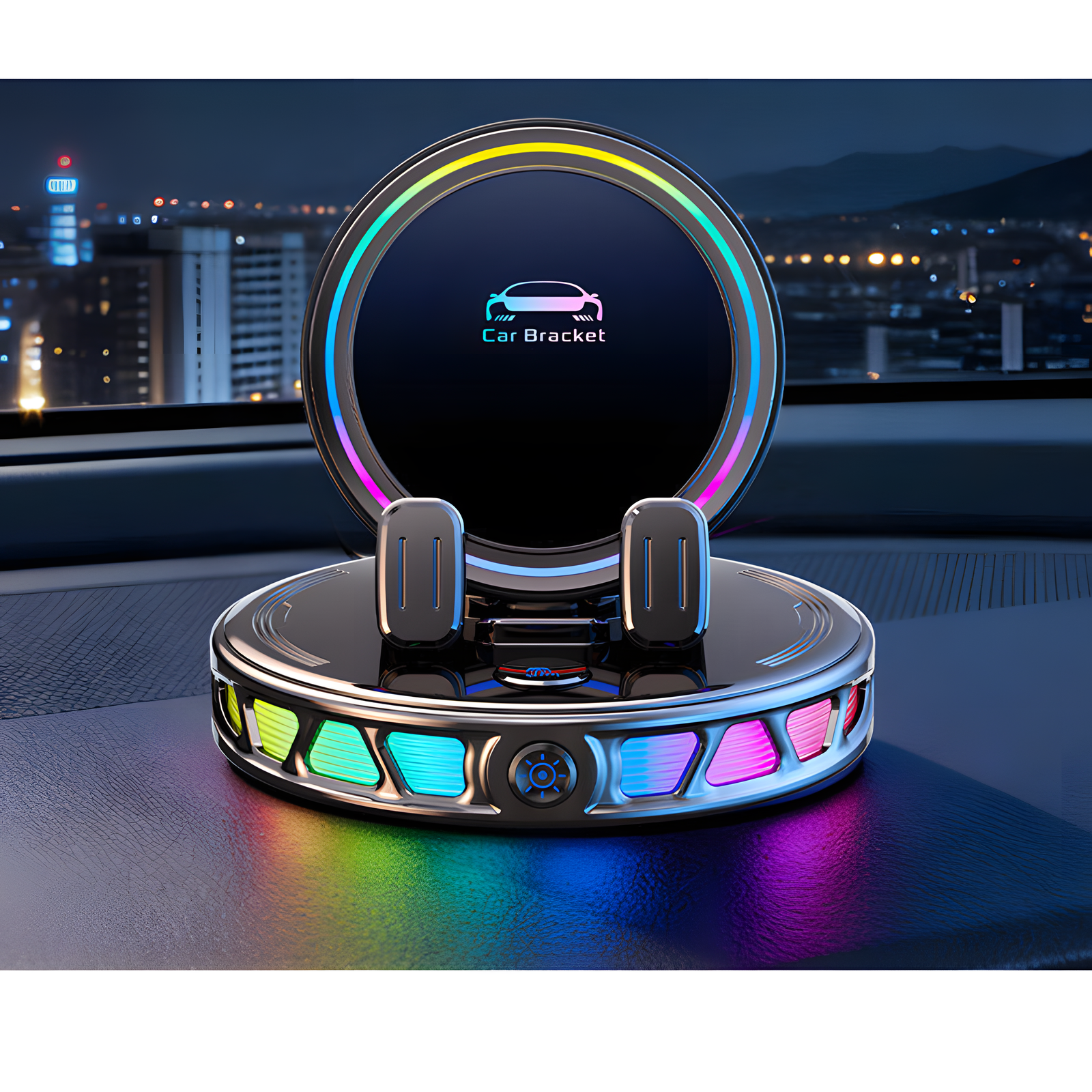 Car Phone Holder Dashboard Mount Adjustable Grip 3 Colors