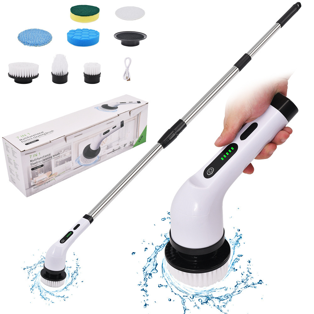 Electric Cleaning Brush 9-in-1 Set Cordless Scrubber for Home