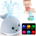 Rechargeable Whale Bath Toy - Light-Up Water Spray | Auto-Sensing Baby Bath Toy