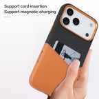 Premium Hybrid Leather Fabric Case for iPhone (Luxurious Texture & Slim Protection)