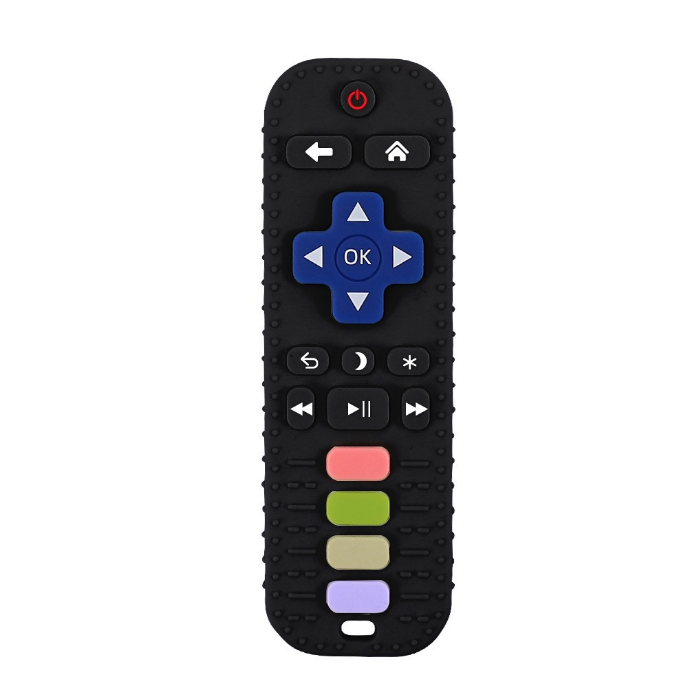 Silicone Remote-Shaped Baby Teether – Multiple Colors & 3-Pack