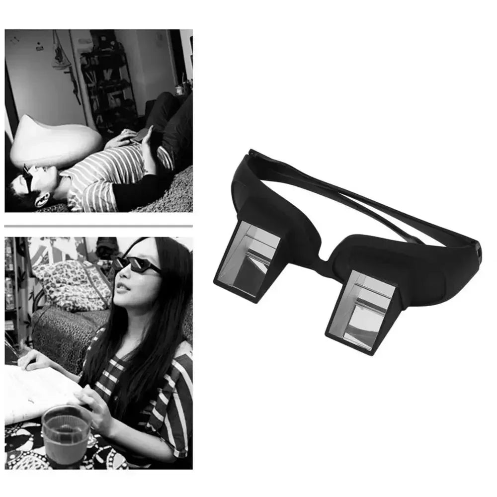 Lazy Reading Glasses with Prism Lens Bed Periscope