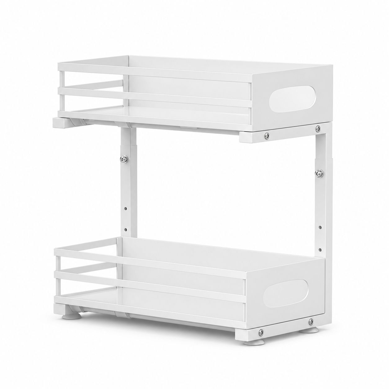 Pull-Out Under-Sink Organizer Rack for Cleaning Supplies