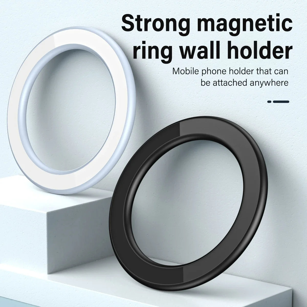 Magsafe Compatible 3-in-1 Magnetic iPhone Ring Grip & Kickstand