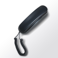 Compact Corded Landline Phone with Handset Keypad and Redial