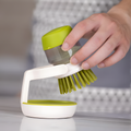 Pot Scrubber Heavy Duty Kitchen Brush Green & Gray