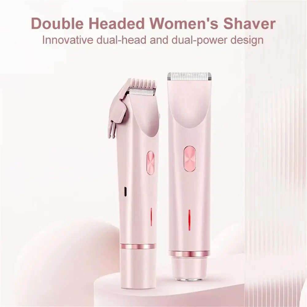 Women's Dual-Head Body Shaver Waterproof USB-C Rechargeable