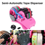 Semi-Automatic Heat Tape Dispenser - Dual Core Gift Wrapping Tool