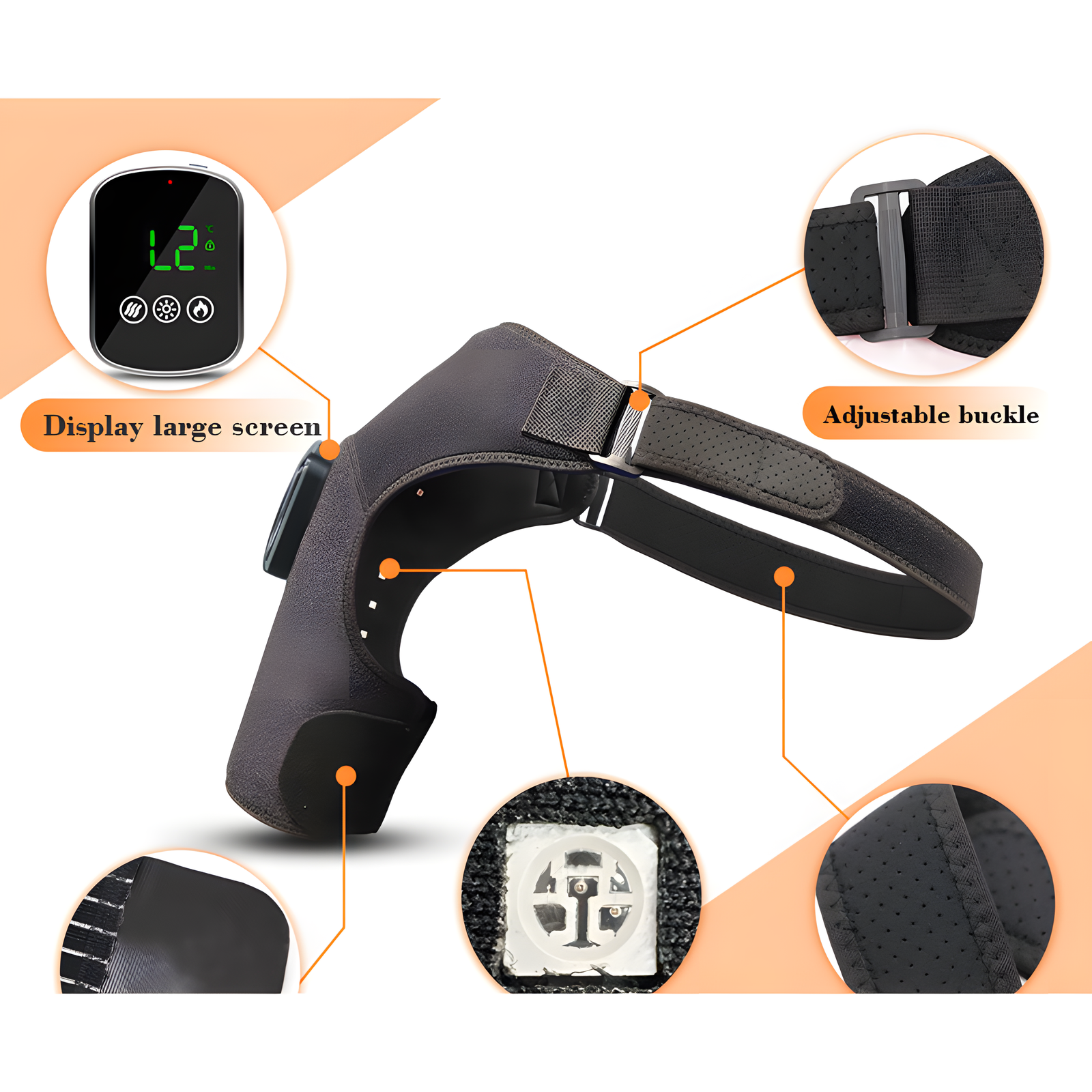 Rechargeable Shoulder Massager Cordless Neck & Back Relief Device