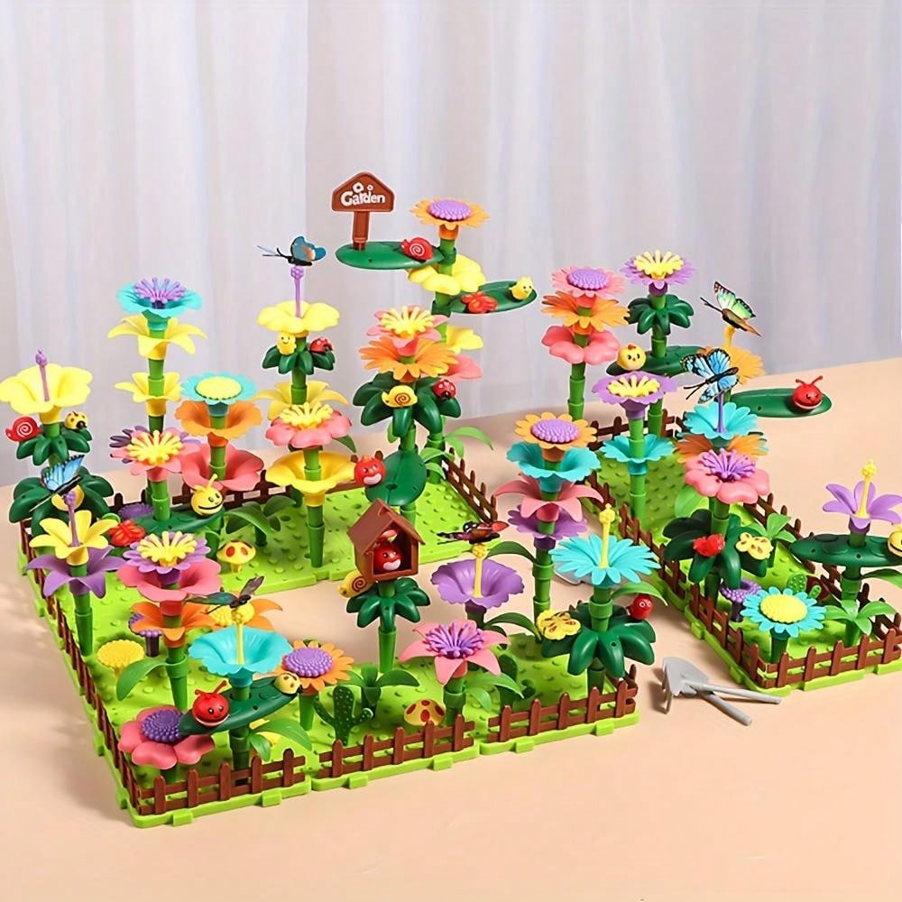 DIY Garden & Ocean Building Blocks Set Interlocking Pieces