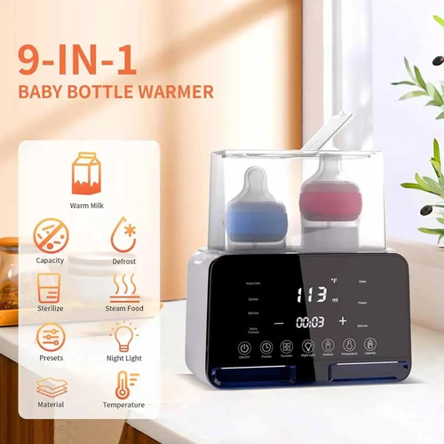 Digital Dual Baby Bottle Warmer with Steam Function