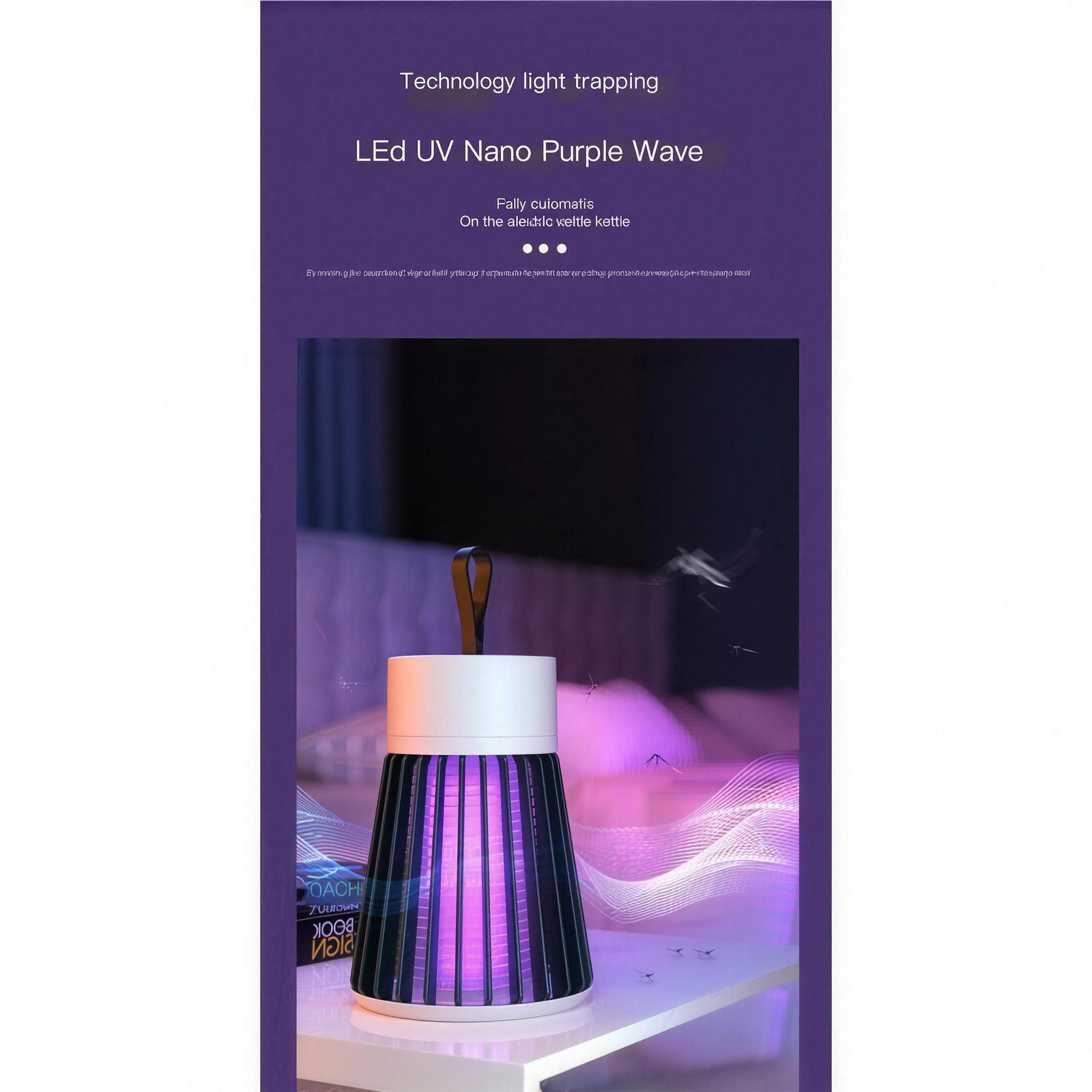 USB Mosquito Killer Lamp Electric Indoor Bug Zapper Light