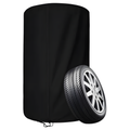 Weatherproof Spare Tire Cover 420D Oxford 73x110cm