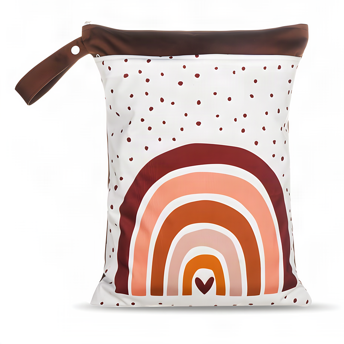 Double-Zip Wet Bag with Two Separate Pockets and Snap Loop