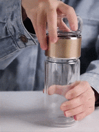 Infuseur à thé portable et bouteille d'eau détox (filtre intégré pour une hydratation saine)