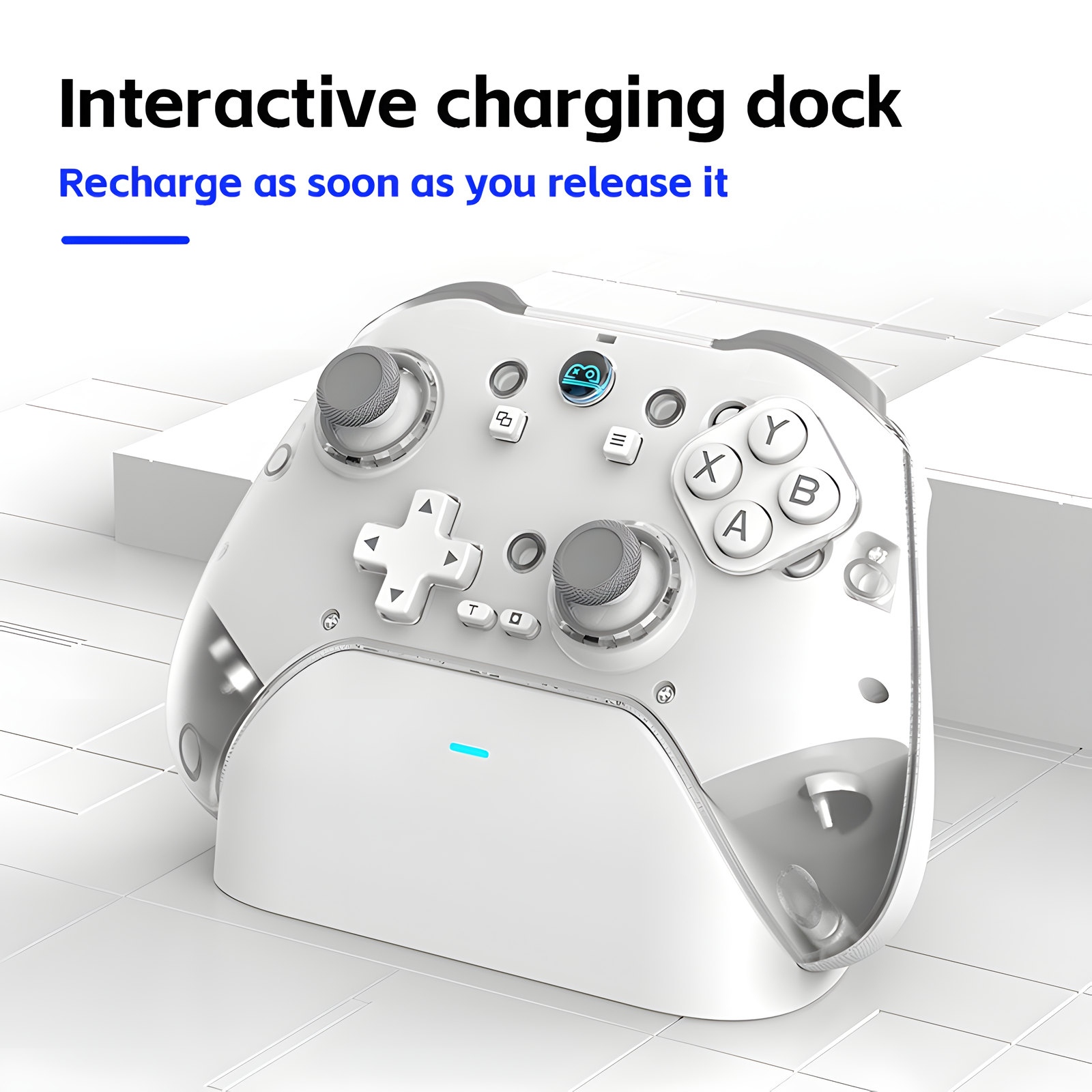 Wireless Game Controller with Charging Dock – PC Switch iOS
