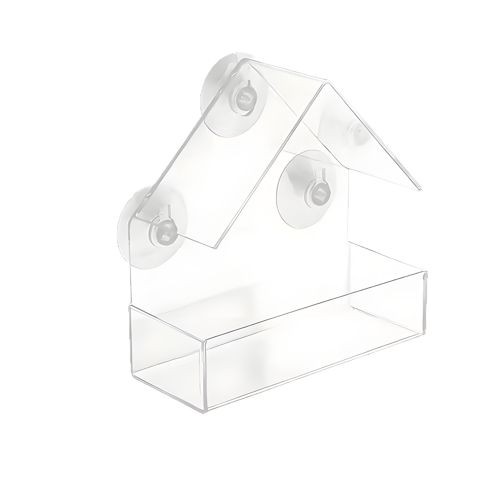 Window Acrylic Bird Feeder with Suction Cups – Clear View Design