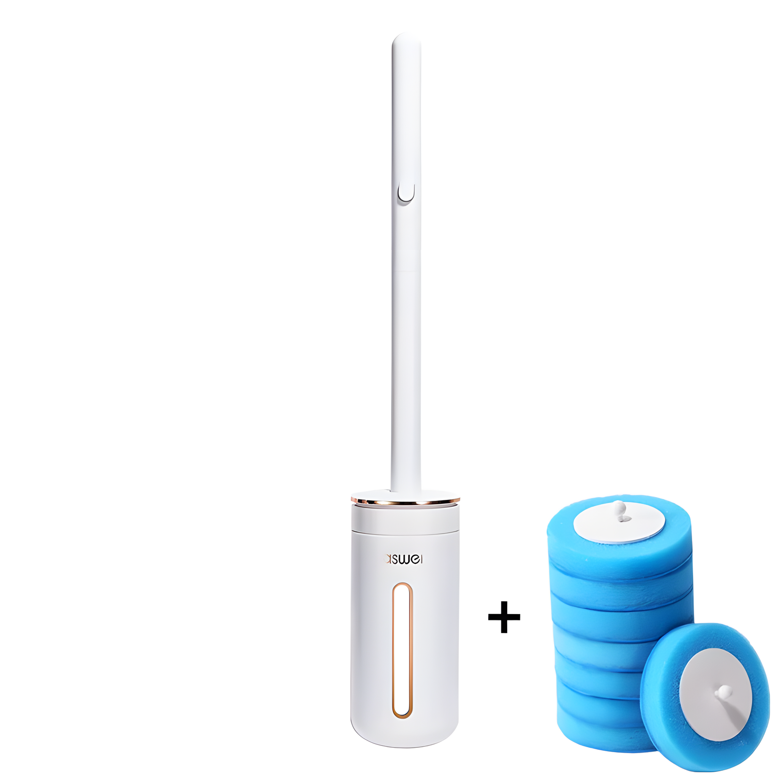 Wall Mounted Disposable Toilet Brush Set with Refills