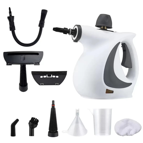 1050W Handheld High-Pressure Steam Cleaner 6-Attachment Kit