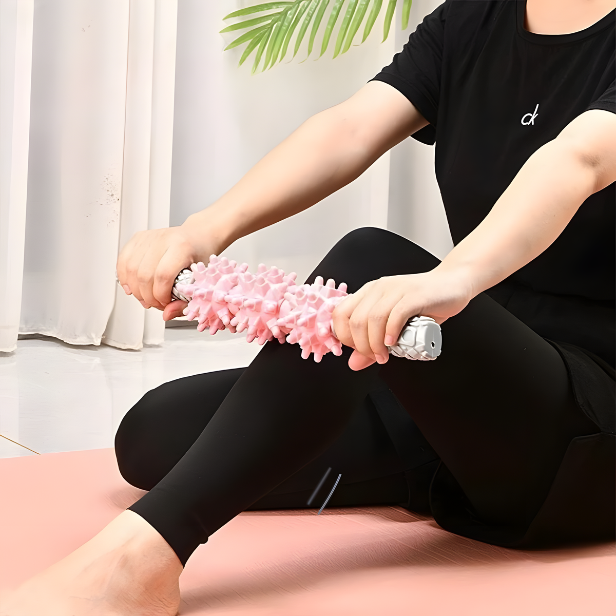 Spiked Massage Roller for Legs, Post-Workout Routine, 4 Colors