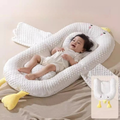 Portable Padded Baby Lounger Nest with Carry Handles and Bumper