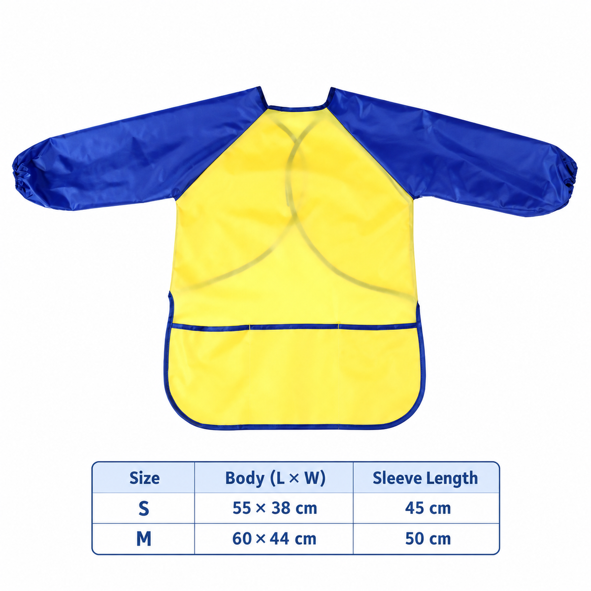 Kids Art Smock, Long-Sleeve Painting Apron with Front Pockets