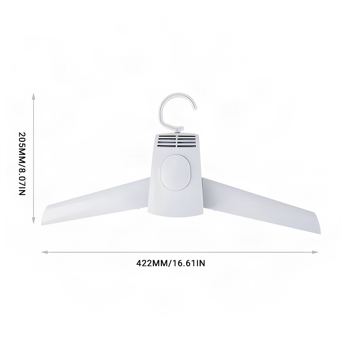 Portable Electric Clothes Drying Hanger with Detachable Arms