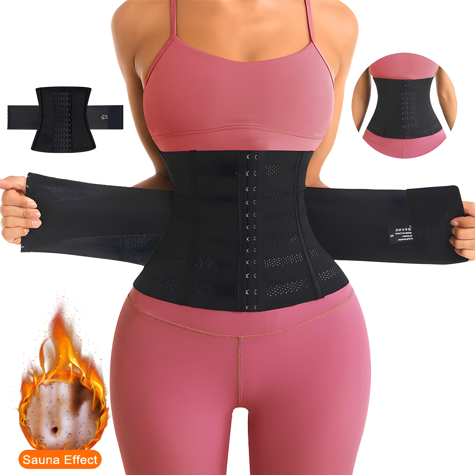 Breathable Mesh Waist Trainer with Steel Bones XS-3XL