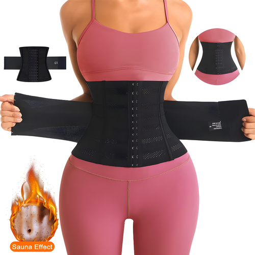 Breathable Mesh Waist Trainer with Steel Bones XS-3XL