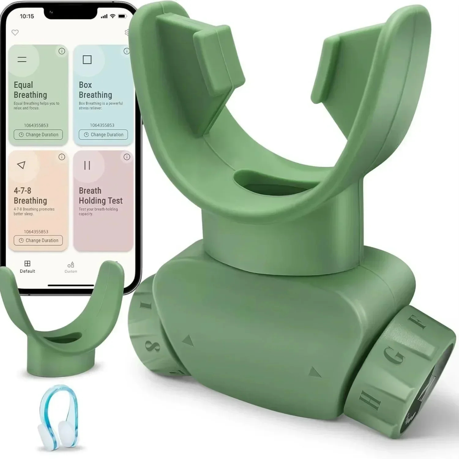 Respiratory Muscle Trainer Dual-Dial Adjustable Resistance