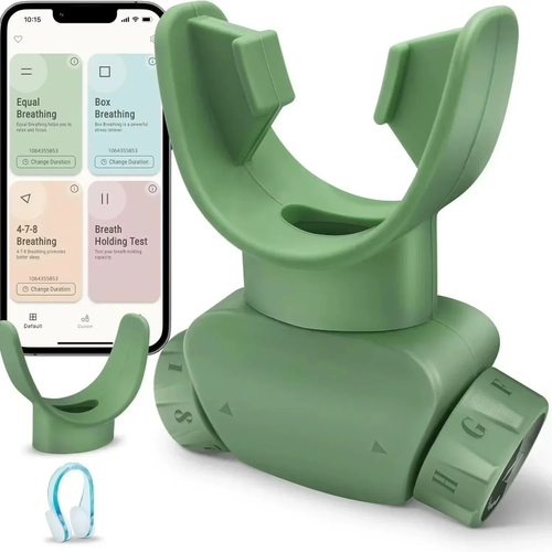 Respiratory Muscle Trainer Dual-Dial Adjustable Resistance