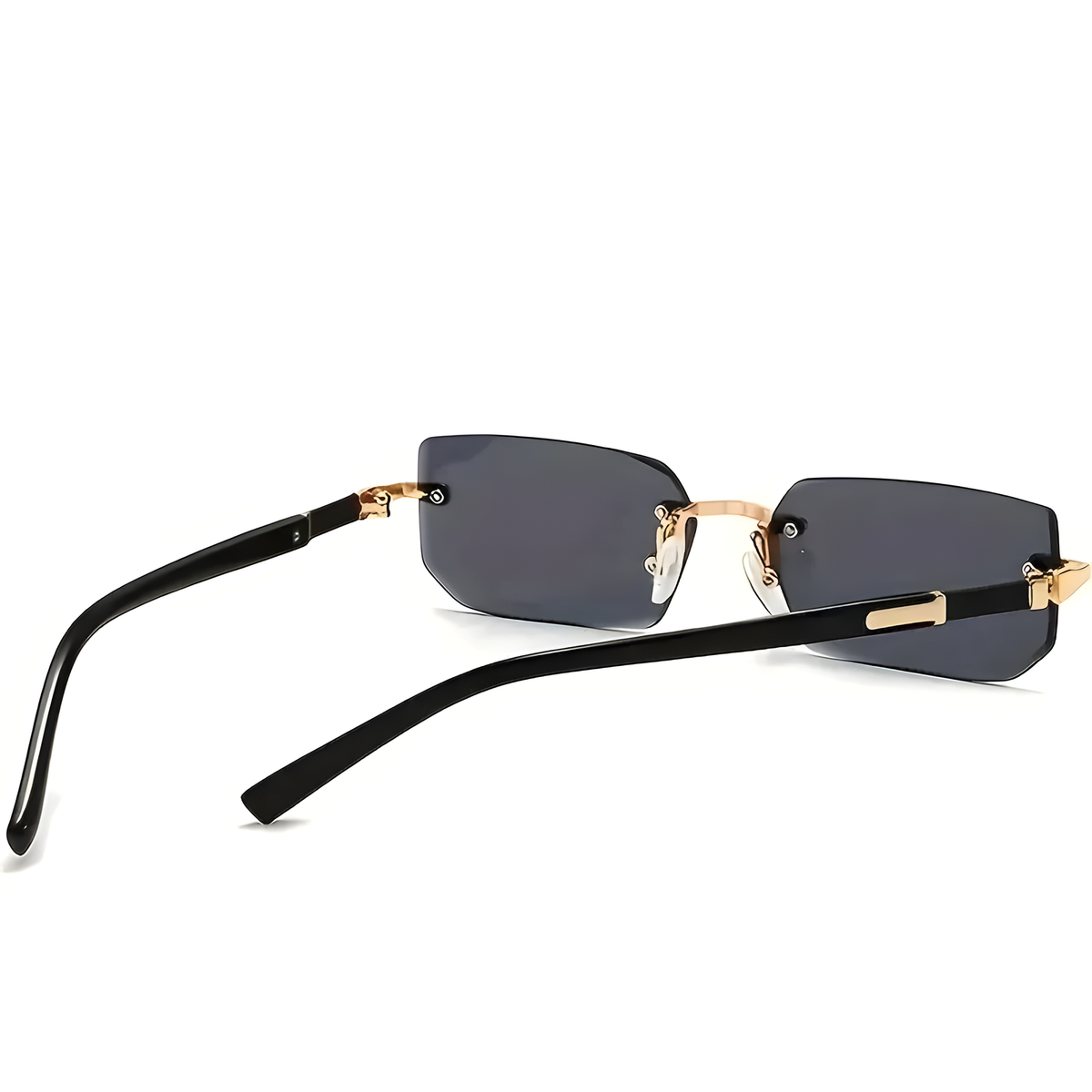 Rimless Rectangular Fashion Sunglasses