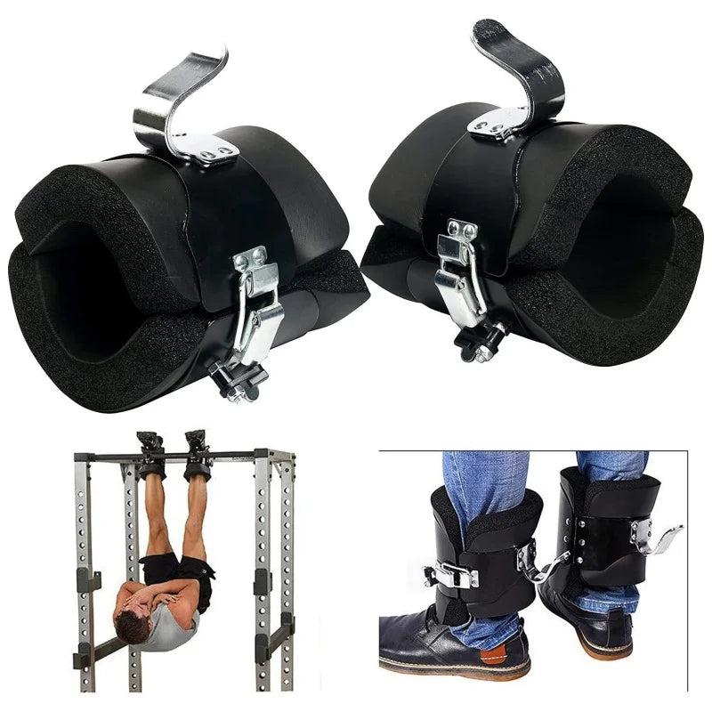 Anti-Gravity Inversion Hang-Up Boots for Spine Decompression & Core Training