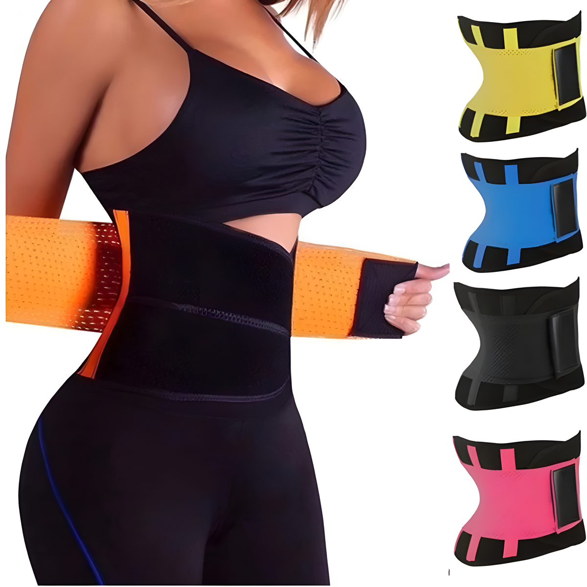 Adjustable Sports Waist Support Belt with Wide Wraparound Fit