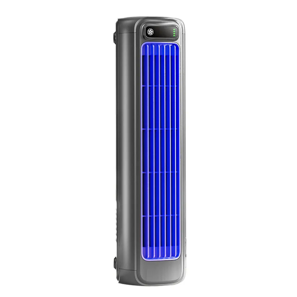 Compact Tower Fan with Wall Mount Rechargeable or Plug-In