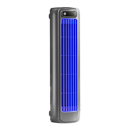 Compact Tower Fan with Wall Mount Rechargeable or Plug-In