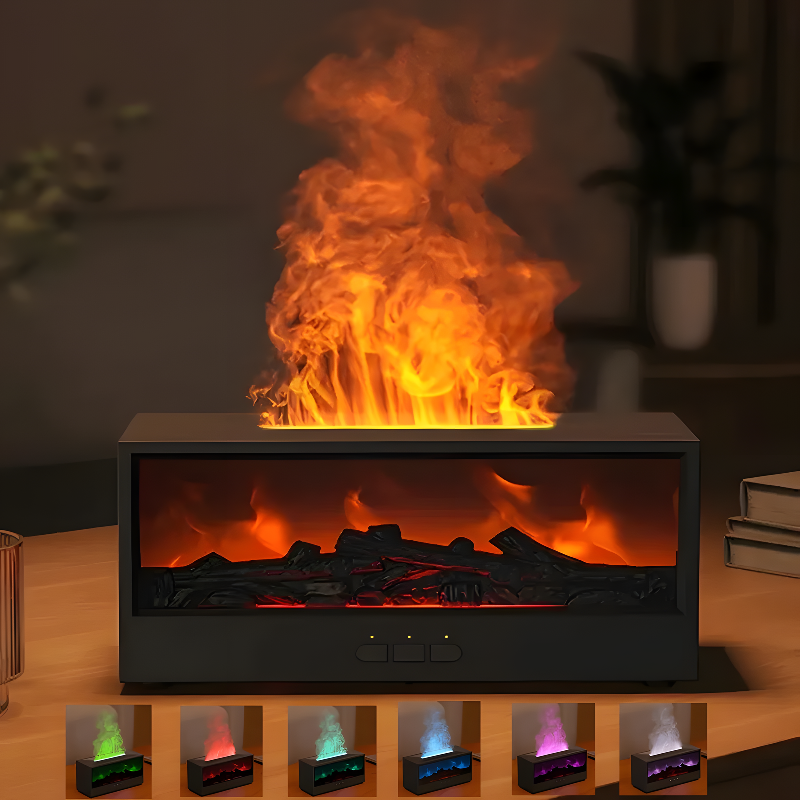 Fireplace Flame Aroma Diffuser for Cozy Home Fragrance Styling